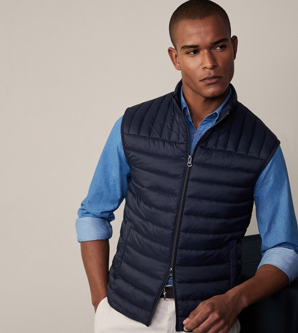 Hackett  Puffer Jackets - Navy Puffer Jackets
