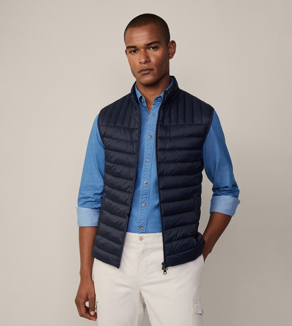Hackett  Puffer Jackets - Navy Puffer Jackets