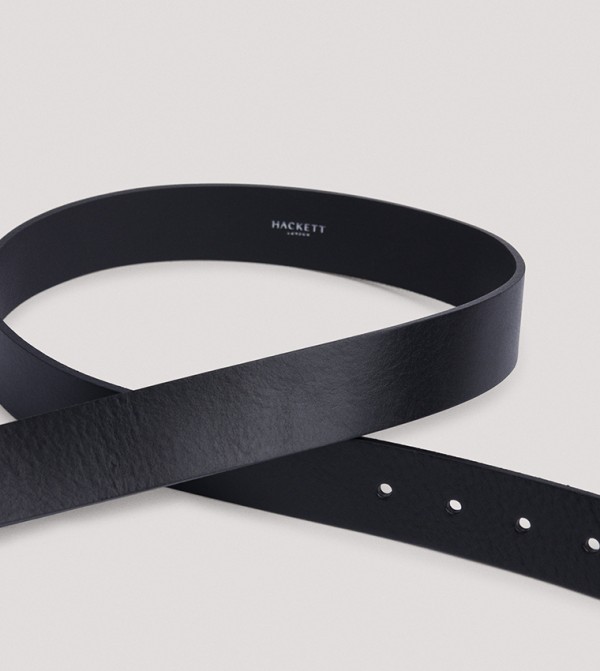 Hackett Hackett - Black Leather Belts