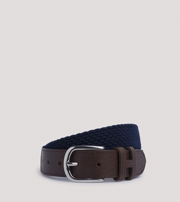 Hackett  Belts - Navy Leather Belts