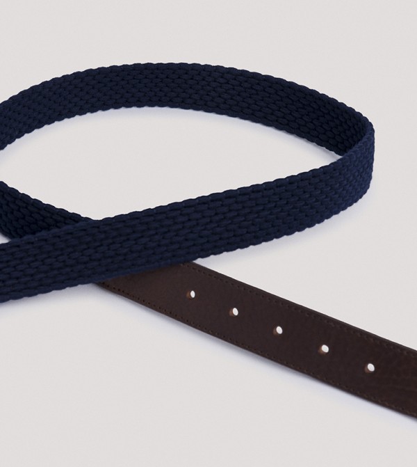 Hackett  Belts - Navy Leather Belts