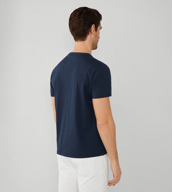 Hackett  Clothing - Blue Casual T-Shirts