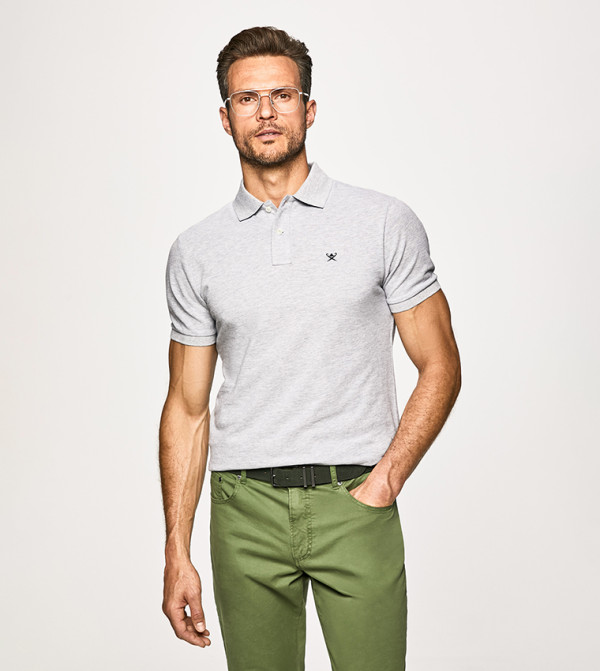 Hackett Polo T-Shirts - Grey Polo T-shirts
