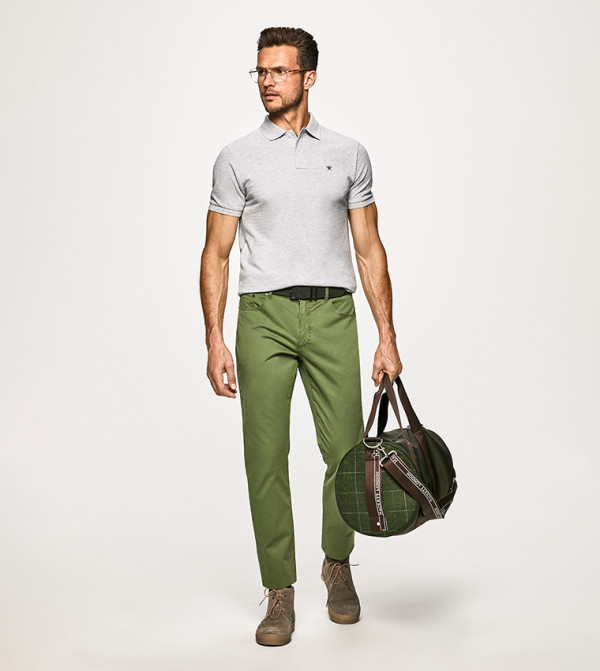 Hackett Polo T-Shirts - Grey Polo T-shirts