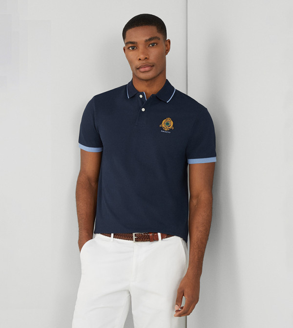 Hackett  Polo T-Shirts - Blue Polo T-shirts