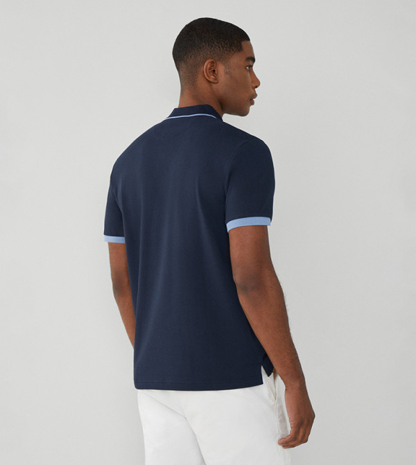 Hackett  Polo T-Shirts - Blue Polo T-shirts