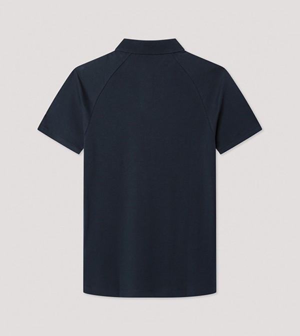 Hackett  T-Shirts - Navy Polo T-shirts