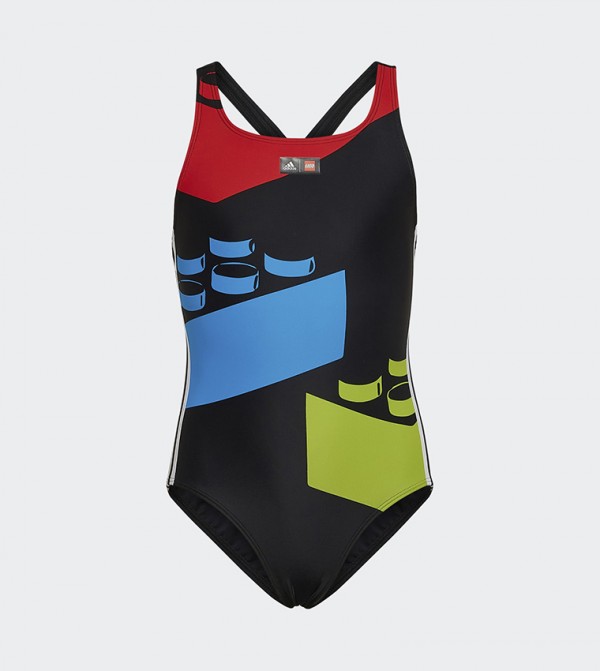 اديداس  ملابس سباحة - أسود ملابس السباحة ذات الأرجل