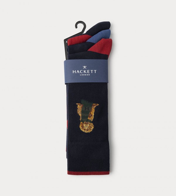 Hackett Hackett - Navy Calf Length Socks