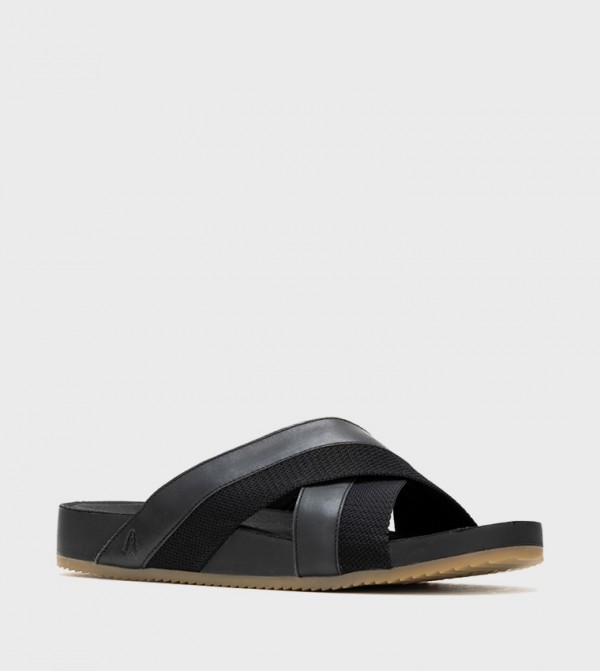 Hush Puppies  - Black Casual Sandals