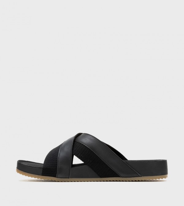 Hush Puppies  - Black Casual Sandals