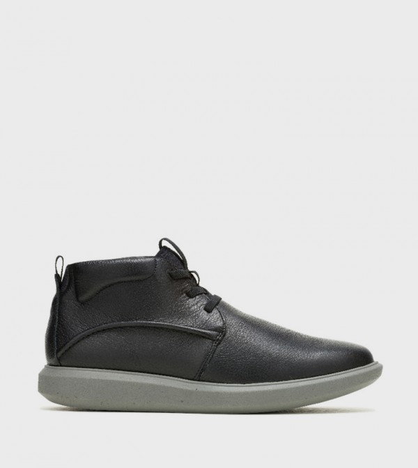 Hush Puppies  - Black Lace up Boots