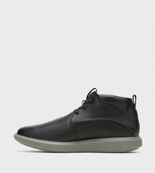 Hush Puppies  - Black Lace up Boots