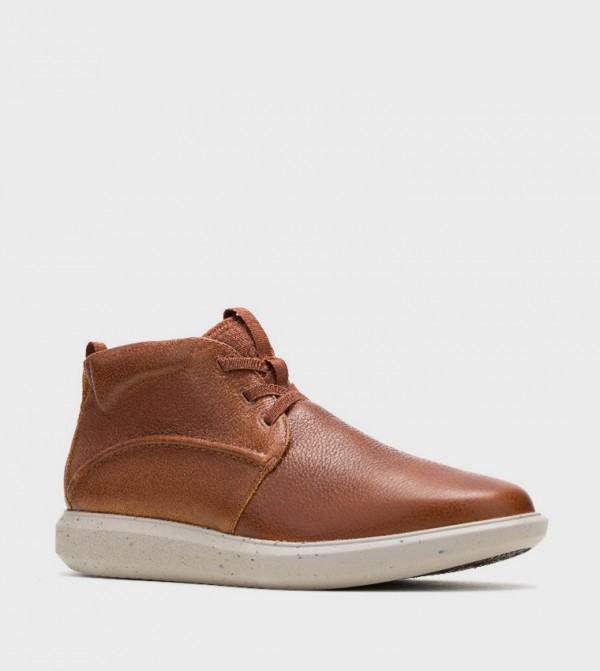 Hush Puppies  Boots - Tan Lace up Boots