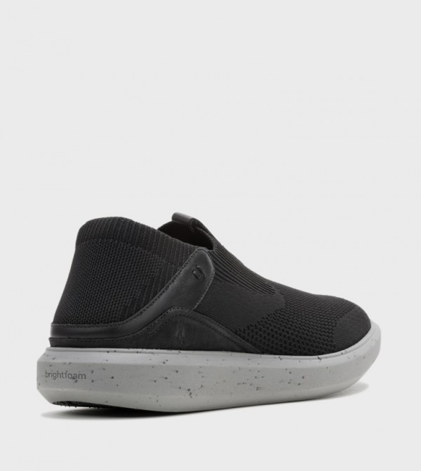 Hush Puppies  - Black Casual Slip-ons