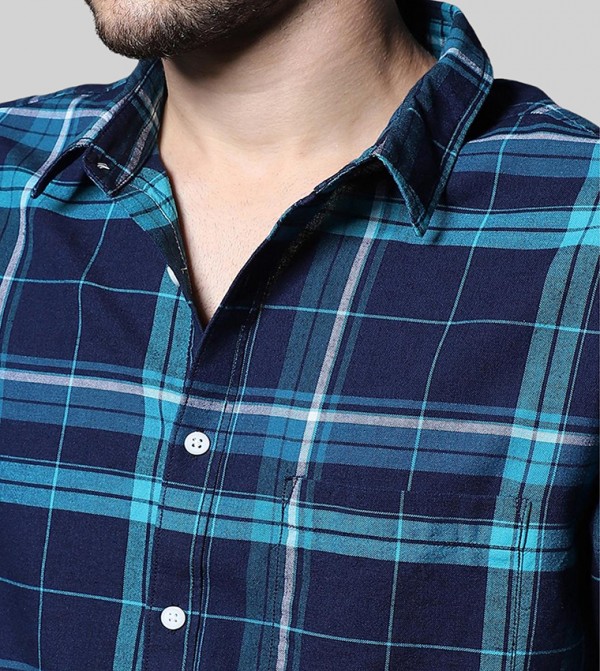 High Star  - Blue Casual Shirts