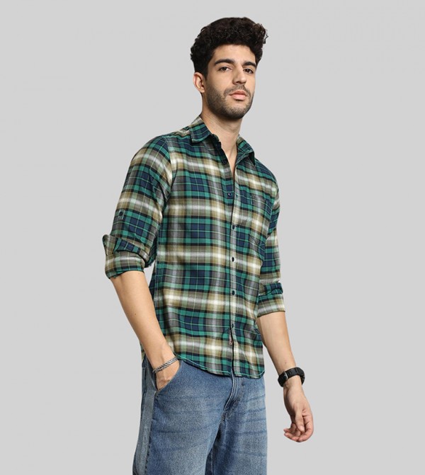 High Star  - Blue Casual Shirts