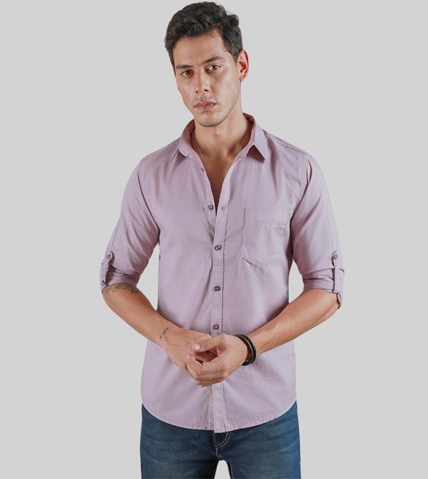 High Star  - Lavender Casual Shirts