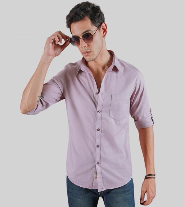 High Star  - Lavender Casual Shirts