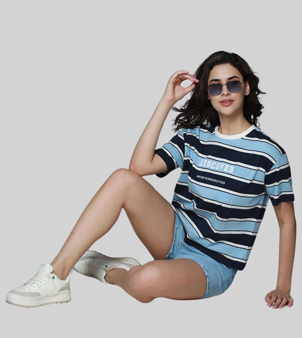 هاي ستار هاي ستار - أزرق Short Sleeve T-Shirts