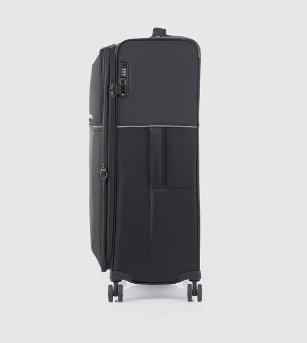 Valise Samsonite XL Voyage Trolley Noir, 70x35x32, Nylon Souple, 2 Roues