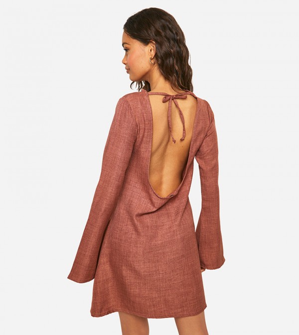 boohoo  Dresses - Brown Casual Dresses