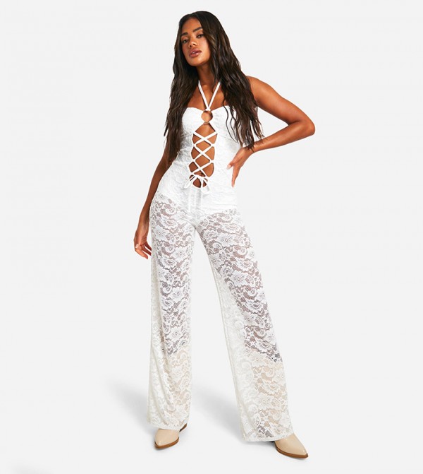 boohoo  - White Jumpsuits