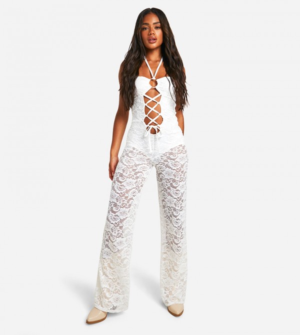 boohoo  - White Jumpsuits
