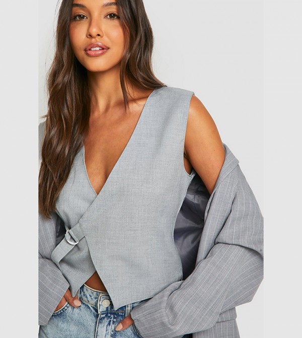 boohoo  - Grey Waistcoats