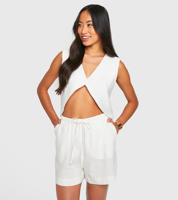 بوهو ملابس - أبيض معاطف للخصر