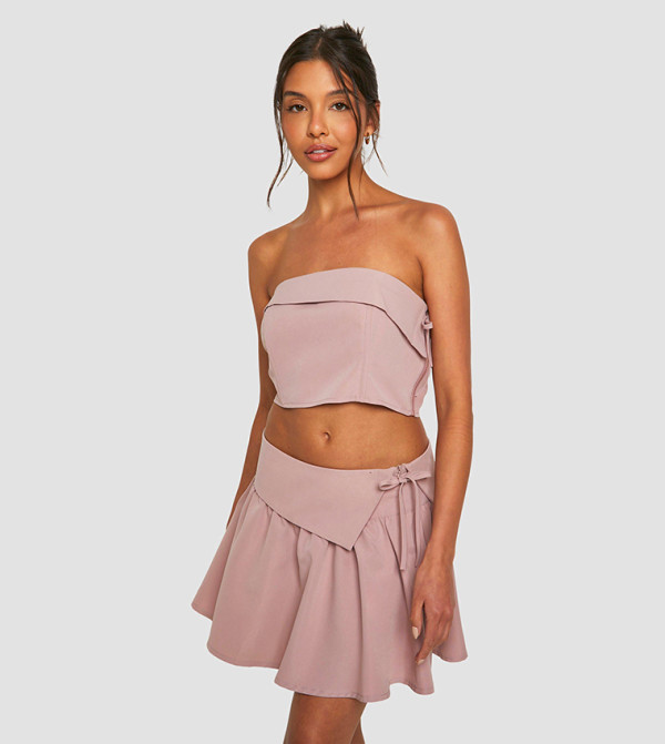 boohoo  b-glam-look - Mauve Mini Skirts