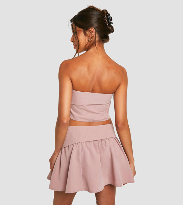 boohoo  b-glam-look - Mauve Mini Skirts