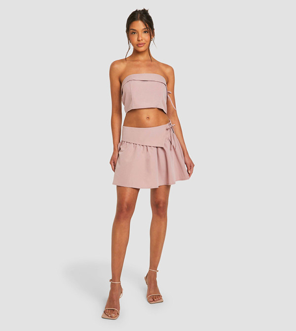 boohoo  b-glam-look - Mauve Mini Skirts