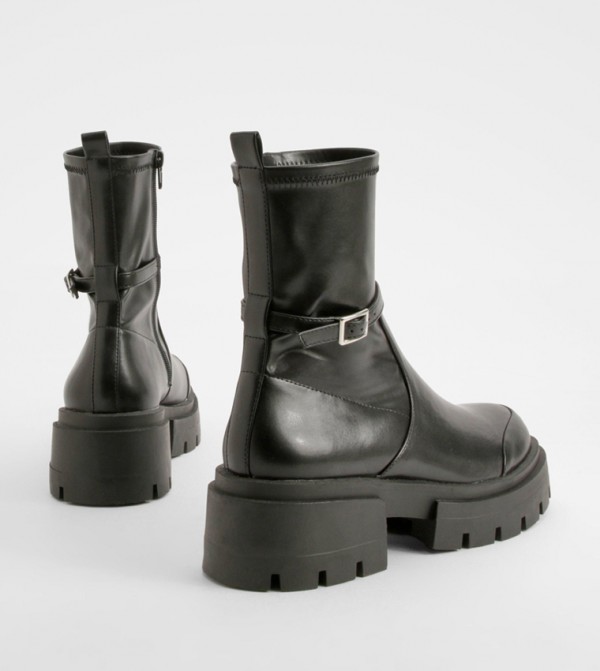 boohoo  Boots - Black Mid Calf Boots