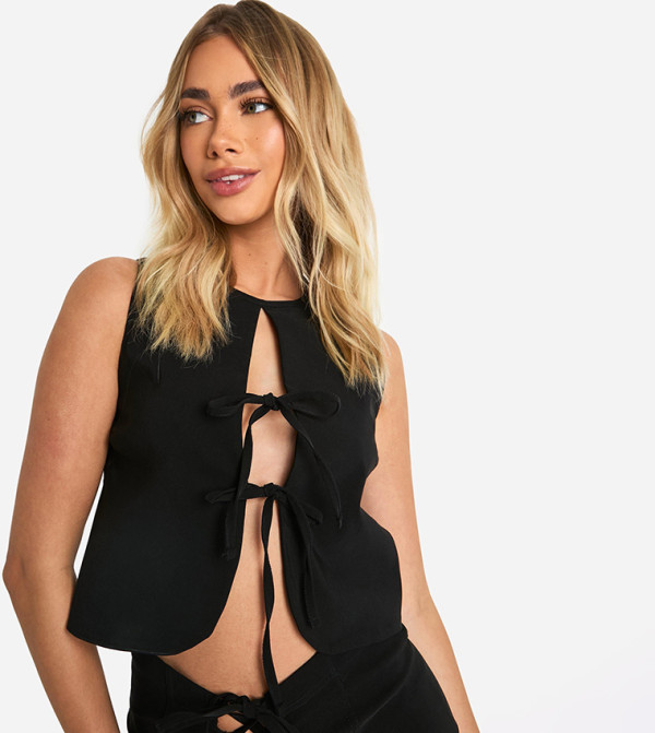 boohoo  Jackets & Coats - Black Waistcoats