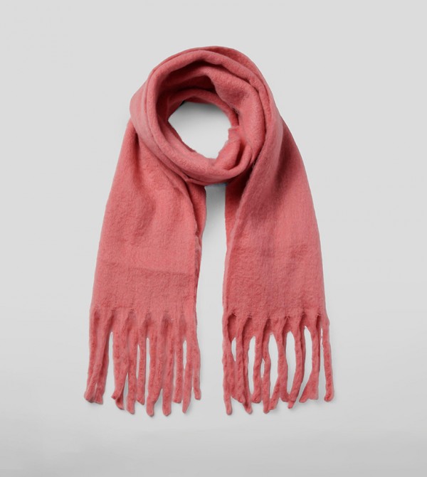 بوهو  أوشحة صوفية - وردي Woolen Scarves