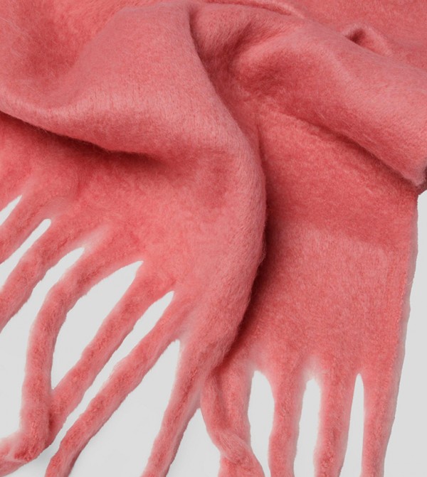 بوهو  أوشحة صوفية - وردي Woolen Scarves