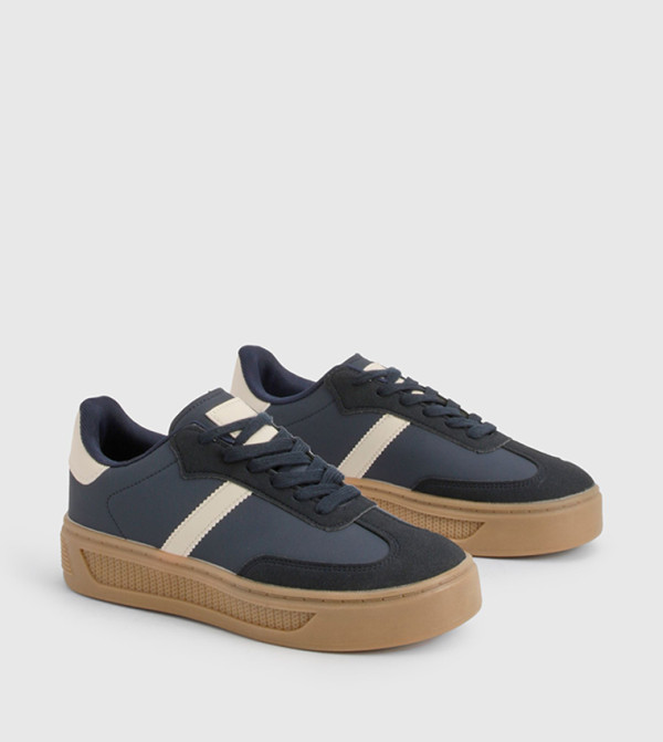 boohoo boohoo - Navy Low Top