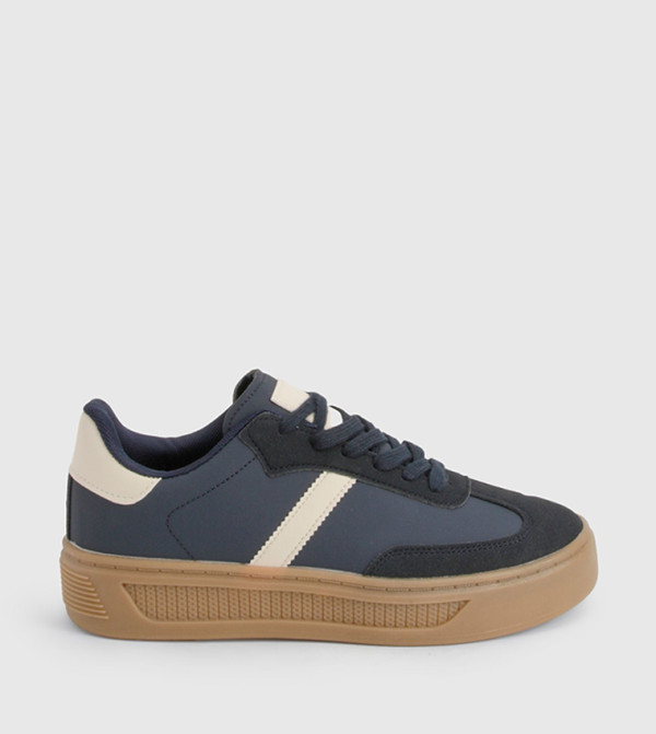 boohoo boohoo - Navy Low Top