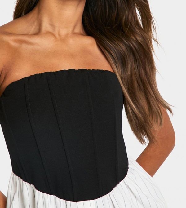 boohoo - Outlet  - Black Shirt & T-Shirt Dresses