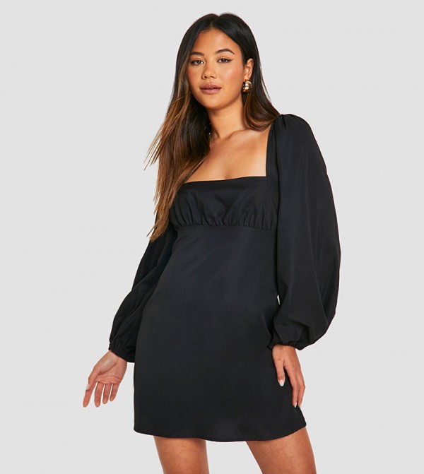 بوهو - اوتليت  Parachute Parade - أسود Mini Dresses