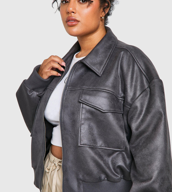 boohoo  Jackets & Coats - Grey Jackets & Coats