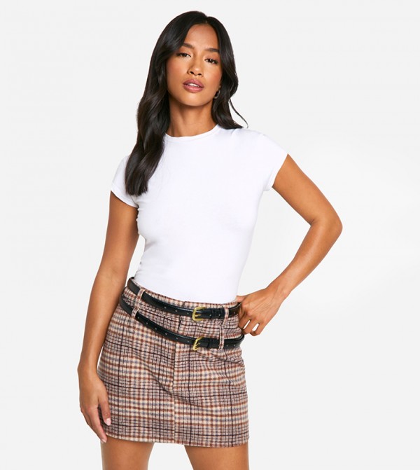 boohoo boohoo - Beige Mini Skirts
