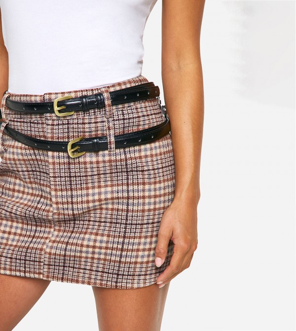 boohoo boohoo - Beige Mini Skirts