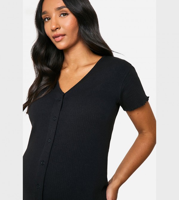 boohoo  Maternity Clothing - Black Sleep wear