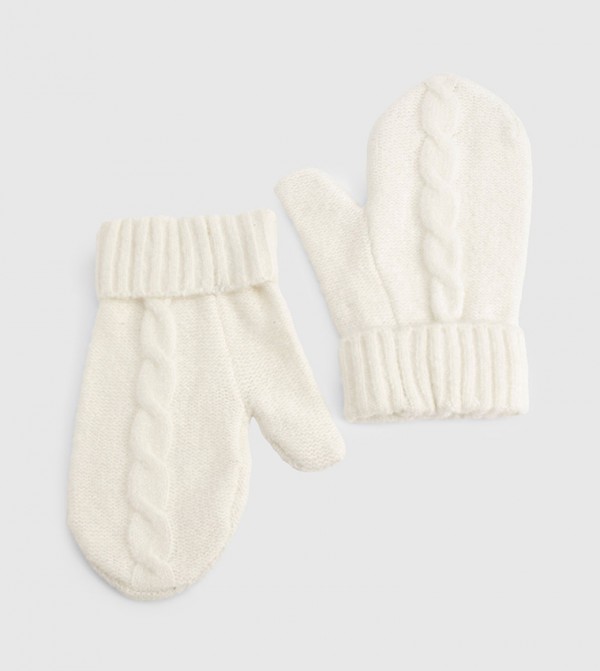 boohoo  Gloves - Ivory Mittens