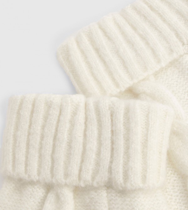 boohoo  Gloves - Ivory Mittens