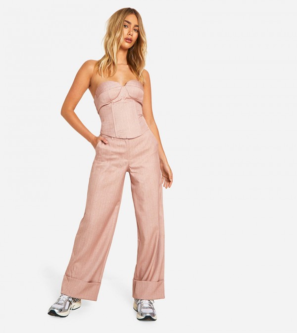 بوهو  - وردي Cropped Tops