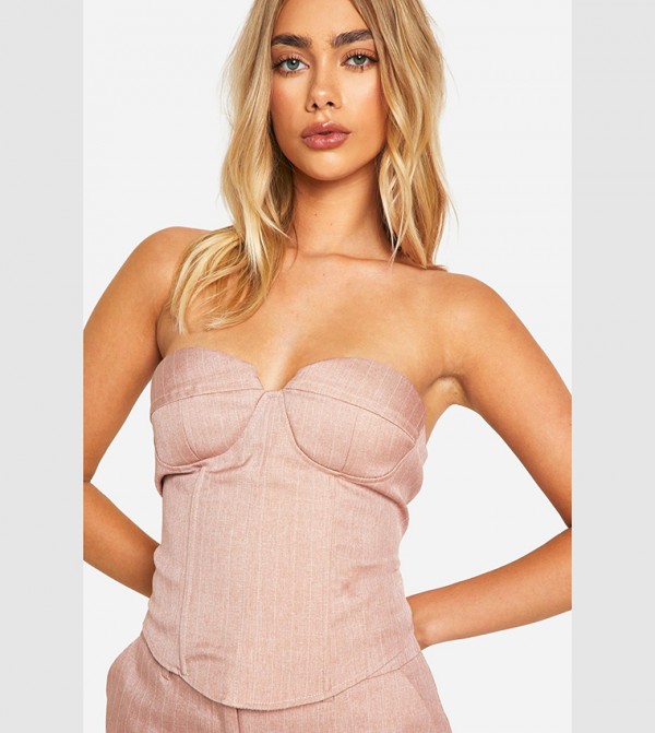 بوهو  - وردي Cropped Tops