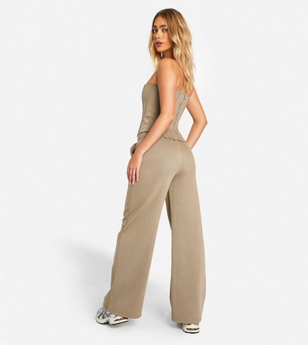 boohoo  Co-Ord Set - Khaki undefined